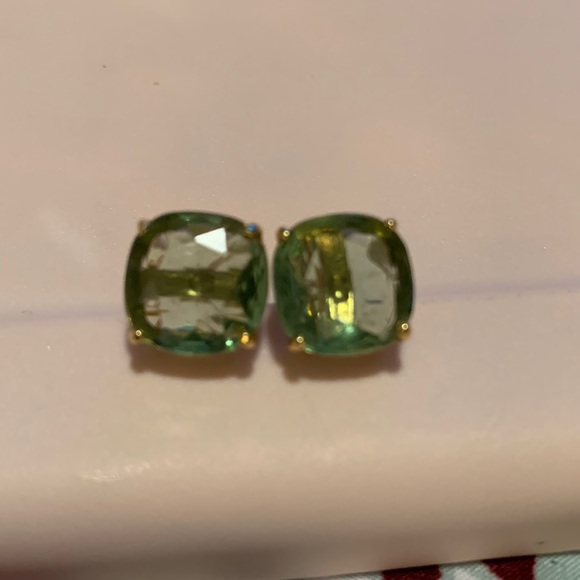 Kate Spade Iridescent Turquoise and Gold Gumdrop Stud Earrings - Classic!!